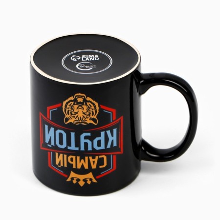 Ceramic mug "coolest", 300 ml, black color-3