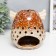 Ceramics candlestick for 1 candle "Forest Eagle owl" 15x12x12 cm