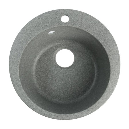 Curler for a kitchen made of stone Zein 30/Q8, D = 475 mm, round, overflow, dark gray color-3