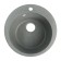 Curler for a kitchen made of stone Zein 30/Q8, D = 475 mm, round, overflow, dark gray color