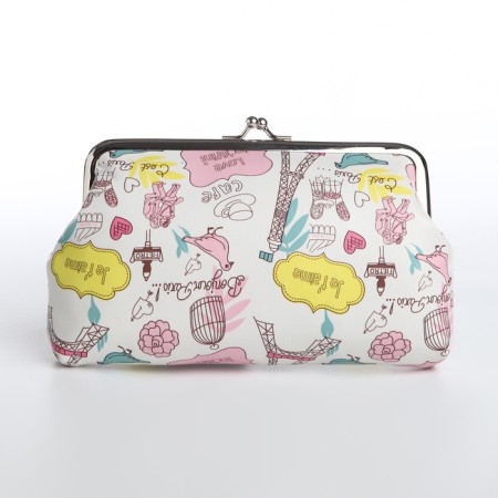Cosmetic bag on the farmar, white color-1