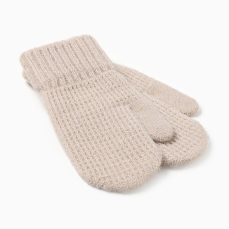 Baby mittens minku, beige color, 18 cm-1