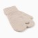 Baby mittens minku, beige color, 18 cm