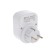 Universal turning adapter, s/h, 250v, 16a, 2usb, 2.1a, white, tdm