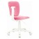 Children's armchair, pink tissue velvet, CH-W204NX/VELV36