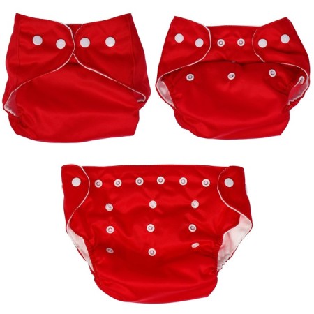 Reusable diaper, red color-8