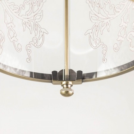 Suspended lamp Citilux "Versailles" CL408113, 19X19X40 cm, 1x75W, E27, brown color-7