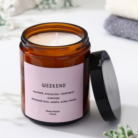 Candle in the Bank Aromatic "Weekend", sage, orange, grapefruit, 250 ml-1