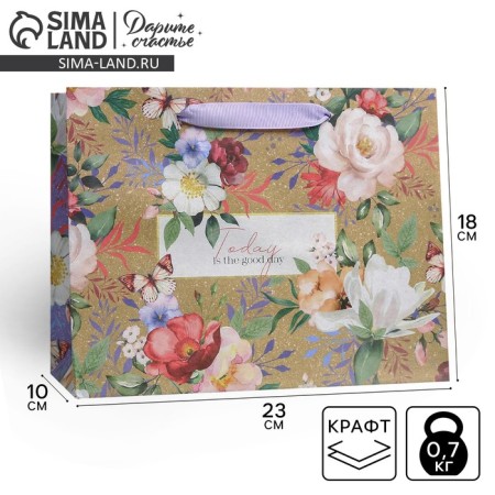 Package Gift Craft Horizontal, Packaging, "Today", 23 x 18 x 10 cm