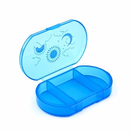 Tabalney "Health", 3 sections, blue, 6 x 4 x 1.3 cm-2