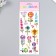 Sticker plastic holography "flowers" 29x11 cm