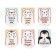 Magnetic bookmarks 6 pieces "animals"