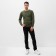 Long-line male plain, dark green color, size 52