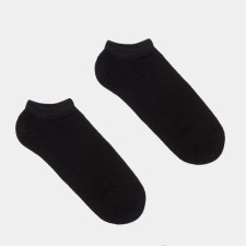 Women's socks shortened Minaku: Premium color black, size 36-37 (23 cm)