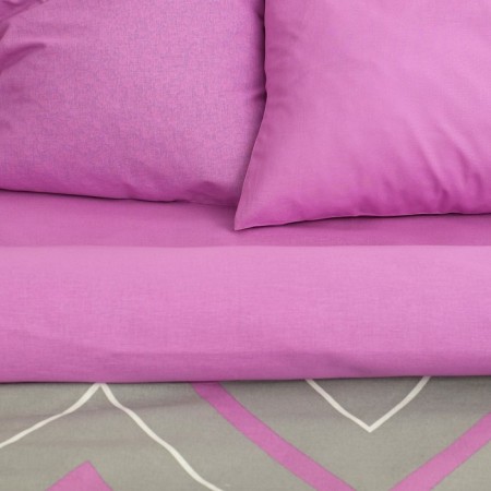 Bed linen Ethel duet "Lilac-gray zigzags" 143x215- 2 pcs, 240x220, 70x70-2 pcs-3