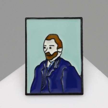 Icon "Art" Van Gogh, colored in ferrous metal-2