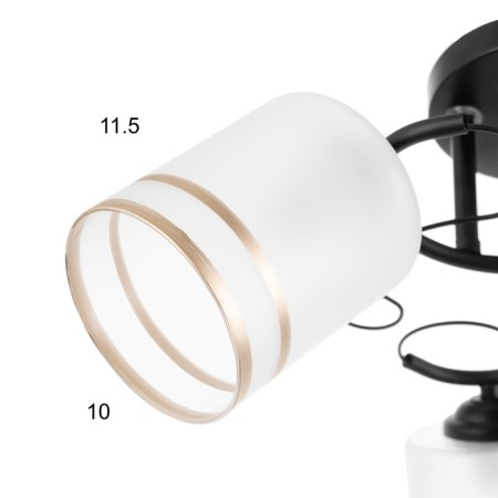 Marty chandelier 3he27 40w Black 48x48x26 cm-5