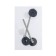 Reinforcement for the flush tanks "Statla" - 2, with lateral eyeliner 1/2 ", two -button, chromium