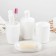 Aqua of Aqua bathroom accessories, 4 items (dispenser, soap dish, 2 glasses), white color