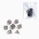 A set of cubes for D&D (Dungeons and Dragons, DND) "Game time", Series: D&D, 7 pcs, gray