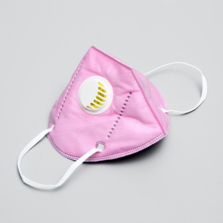 Respiratory mask Safety, 6-layer, with a valve, pink, 5 pcs. in the package-2