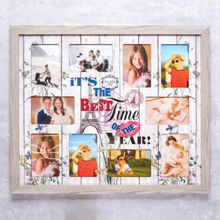 Photo frame MDF "Best Time" in 10 photos 61x52 cm.-1