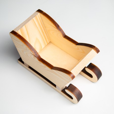 New Year. Wooden Kashpo 20 × 12 × 13 cm "Sanka", naturally give beautifully-3