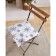 Siddle on the chair "Blue Snowflakes" 42x42x5 cm, 100% cotton, 164 g/m2