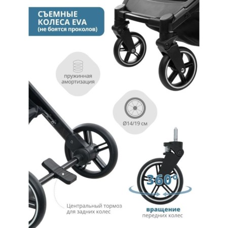 Stroller walking children's indigo trip, blue color-7