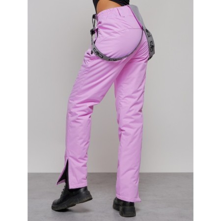 Semi -combinezone ski insulated female winter, size 44, pink color-5