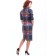 Female dress, size 44, blue, pink color