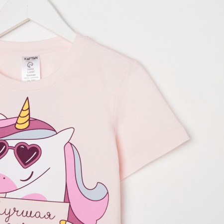 T-shirt Children's KAFTAN "Unicorn" R.34 (122-128), pink-3