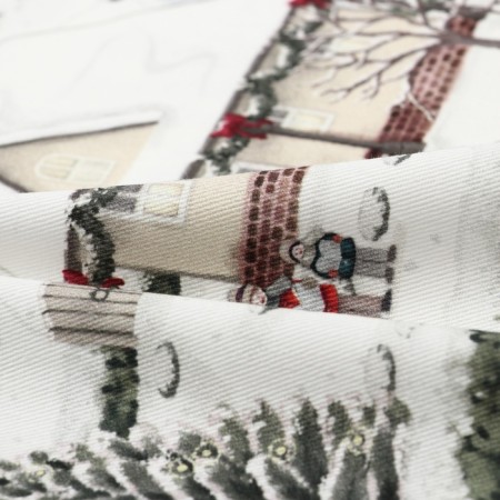 New Year. Driving Ethel "Winter village" 30x70 cm, 100% hl, sarzha 190 g/m2-2