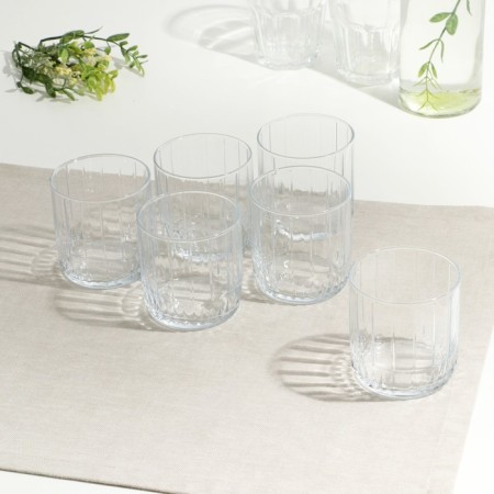 Set of glass glasses "Leia", 265 ml, 6 pcs