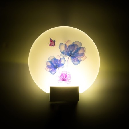 Sconces "Flowers and butterflies" LED 6W 4000k white 24x6x24 cm-3