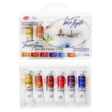 A watercolor art in a tube, 6 colors x 10 ml, ZHK 