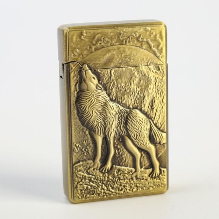 Gas lighter "Wolf", Piezo, 5.5 x 3.5 cm