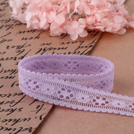 Capricon lace, 22 mm × 10 ± 1 m, lilac color-2