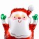 Foil ball 30 "Santa Claus", on a submine