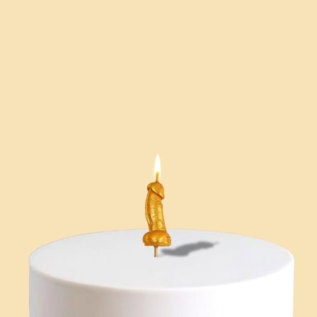 Candle in the cake 18+, gold, 2 x 4.5 cm-1