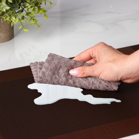 A set of serving napkins on the table “Chess”, 45 × 30 cm, 4 pcs, brown color-7