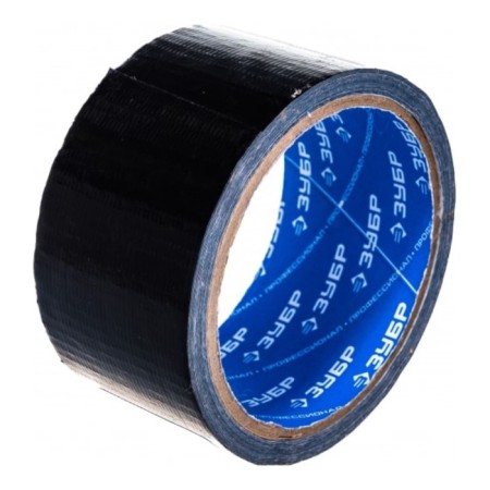 Reinforced tape "Zubble" Professional 12090-50-10, black, moisture resistant, 48 mm x 10 m-2