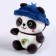 Soft toy with a plaid "Panda"