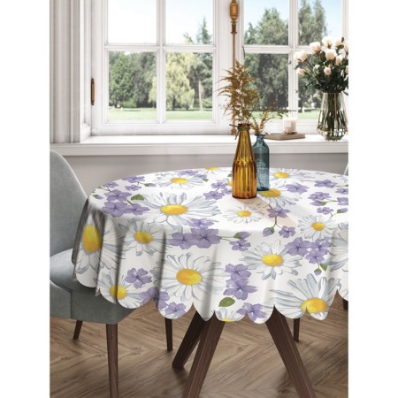 The tablecloth "Flower pattern", round, Saten, d = 150 cm