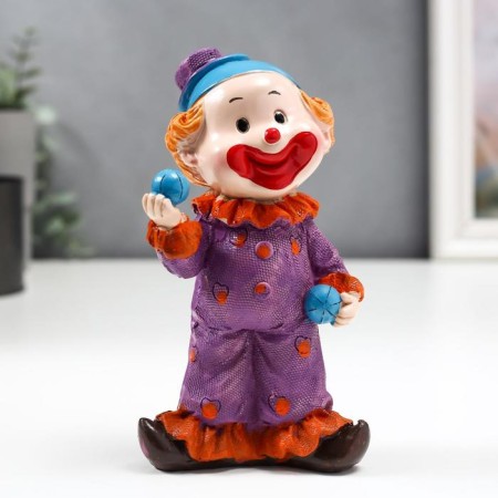 Polystone souvenir "Clown in a pea costume" MIX 15.5x7x5 cm-1