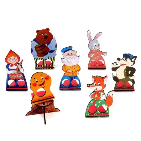 Finger Puppet Theater "3 Tales", screen: 22.5 × 33 cm-7