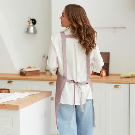 Apron Ethel "plain" cell 65 x70cm, 100% p/e-3