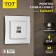Roset with USB-A + USB-C connectors, 2.1 A, 5V, TOT ELEAGANT, Hidden, Silver