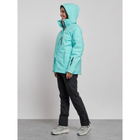 Ski costume female, size 54, turquoise color-5