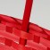 A set of wicker baskets, D19x9/32 cm, d22x9.5/34 cm, d25x10/36 cm, 3pcs, red, bamboo